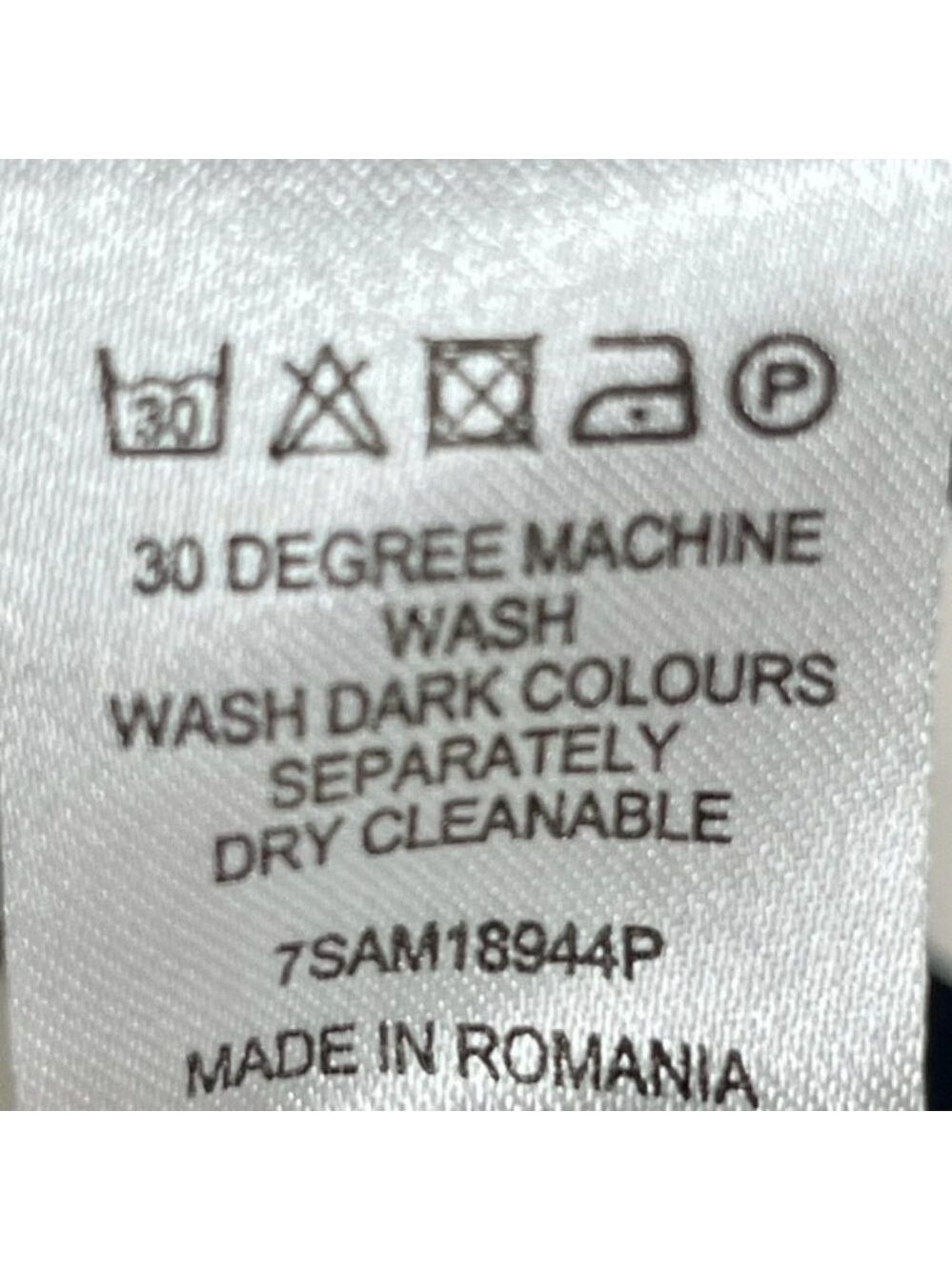 Fenn Wright Manson Black/White Short Sleeve Day Dress - 14P - Picture 10 of 11